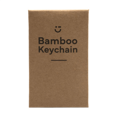 Logotrade advertising product image of: Bamboo Key Rectangle keyring