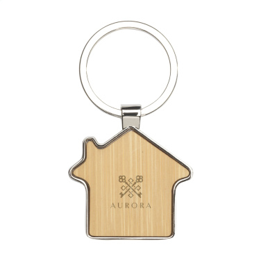 Logotrade advertising products photo of: Casa bamboo keyring