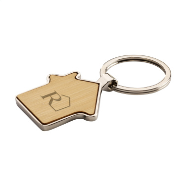 Logo trade promotional item photo of: Casa bamboo keyring