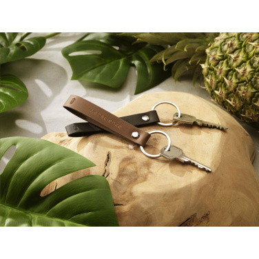 Logo trade promotional item photo of: Vegan Pineapple Leather Keyring