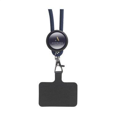 Logo trade promotional merchandise photo of: Lace Lanyard GRS RPET 5 mm keycord