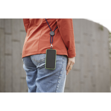 Logo trade promotional giveaway photo of: Lace Lanyard GRS RPET 5 mm keycord