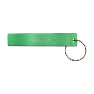 Logo trade promotional items picture of: Alu Opener GRS Recycled keyring
