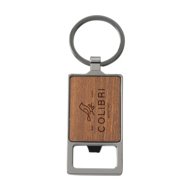Logo trade business gift photo of: Sammy bottle opener / keyring
