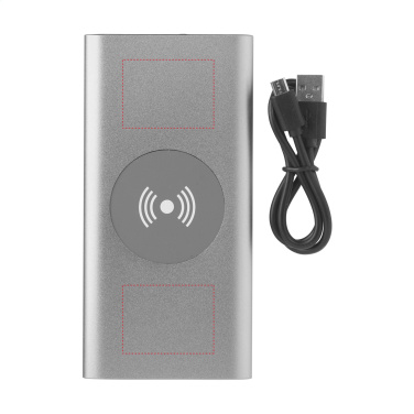 Logotrade promotional giveaways photo of: Aluminium 8000 Wireless Powerbank wireless charger