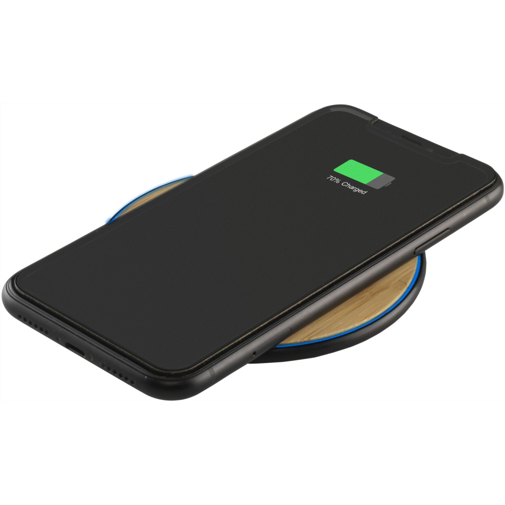 Logo trade advertising product photo of: Bamboo 10W Wireless Charger wireless fast charger