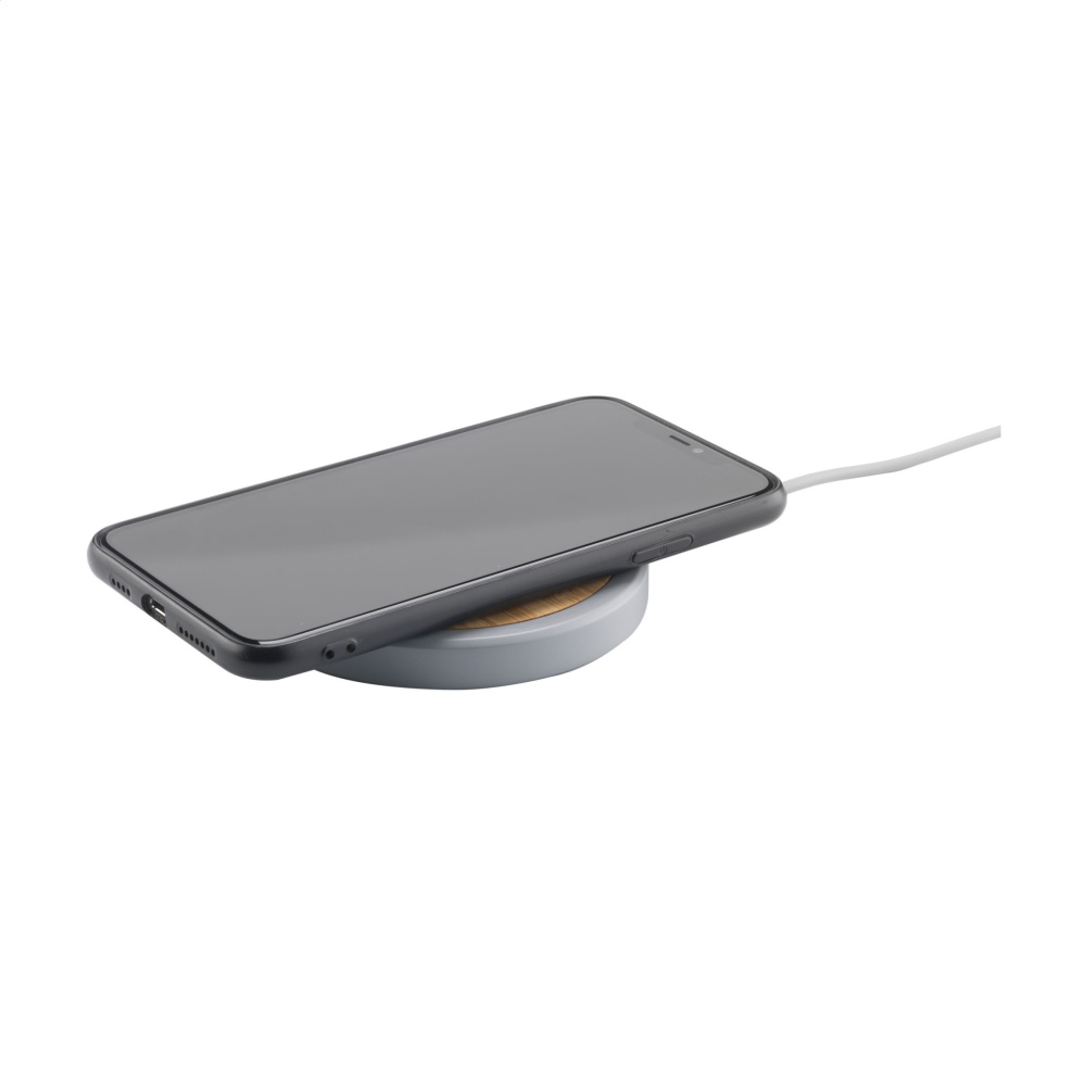 Logo trade corporate gift photo of: Lidos Stone ECO 10W Wireless Charger