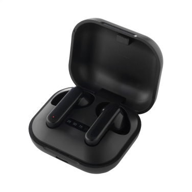 Logo trade promotional merchandise image of: Aron TWS Wireless Earbuds in Charging Case