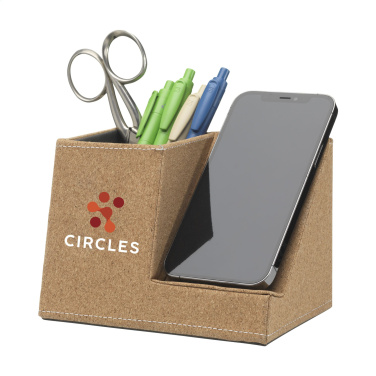 Logo trade corporate gifts picture of: Ecork Pen Holder Wireless Charger