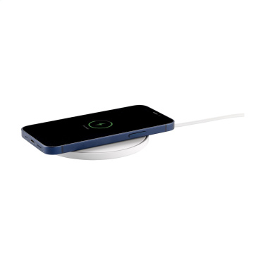 Logotrade advertising products photo of: Coil RCS Recycled Wireless Charger
