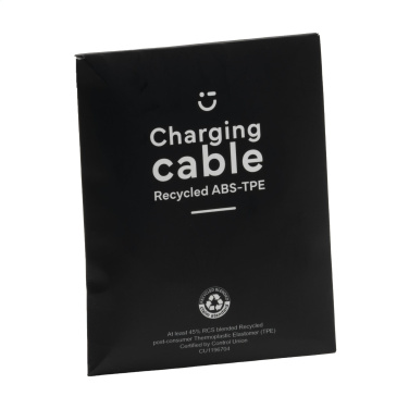 Logotrade promotional giveaway image of: Charging Cable RCS Recycled ABS-TPE