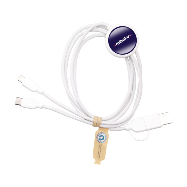 Logo trade promotional merchandise picture of: Charging Cable RCS Recycled ABS-TPE