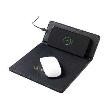 Logo trade corporate gift photo of: RCS Recycled Wireless Charging Mousepad