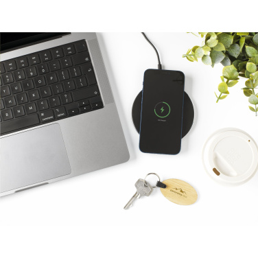 Logotrade advertising products photo of: Tecco GRS Recycled Alu 15W Wireless Charger