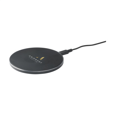 Logotrade promotional merchandise image of: Tecco GRS Recycled Alu 15W Wireless Charger