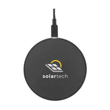 Logo trade business gift photo of: Tecco GRS Recycled Alu 15W Wireless Charger