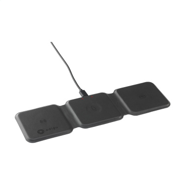 Logo trade business gift photo of: TriCharge RCS  Recycled PU Wireless Charger
