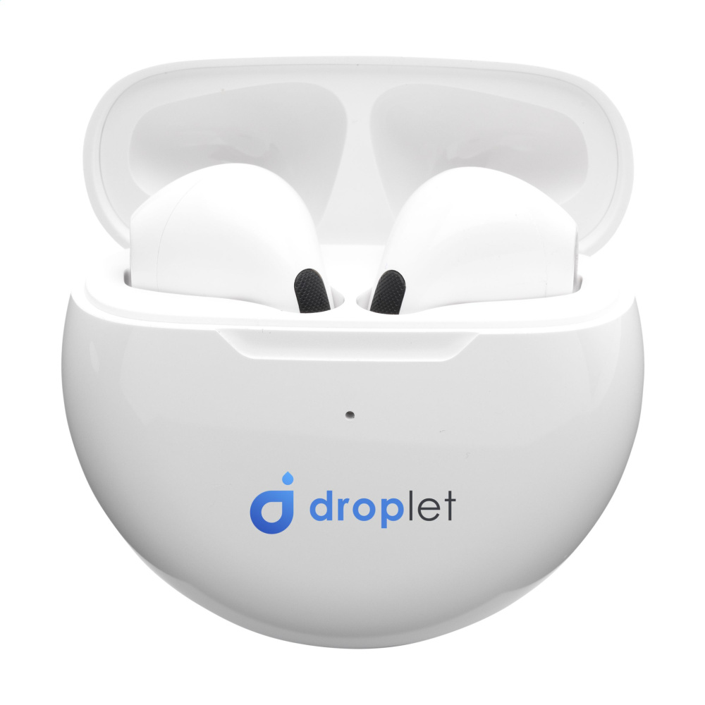 Logo trade promotional item photo of: Calypso RCS Recycled Wireless Earbuds