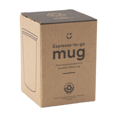 Logotrade corporate gift image of: Espresso-to-Go Mug RCS Recycled Steel 170 ml