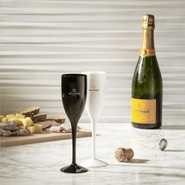 Logo trade promotional products image of: Lunaire Reusable Champagne Glass 150 ml