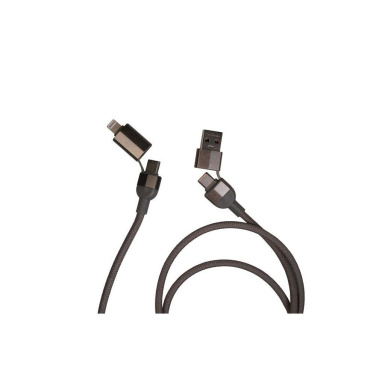 Logo trade promotional items image of: Charging cable with data transfer DONNES Pierre Cardin