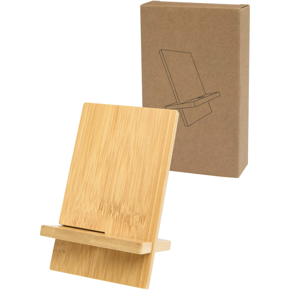 Logo trade promotional giveaways image of: Ceibo detachable bamboo phone stand