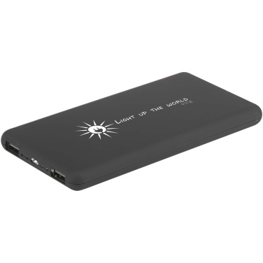 Logo trade advertising products image of: SCX.design P30 8000 mAh light-up solar power bank