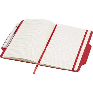 Logo trade advertising products image of: Nexus A5 hard cover notebook with pen and pencil combo (black ink)