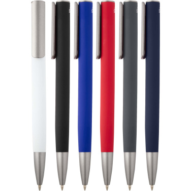 Logo trade promotional products picture of: Ziggur aluminium ballpoint pen (blue ink)