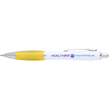 Logotrade corporate gift picture of: Nash recycled plastic ballpoint pen (blue ink)