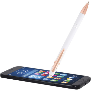 Logotrade corporate gift picture of: Nanna ballpoint pen with rose gold finish (blue ink)