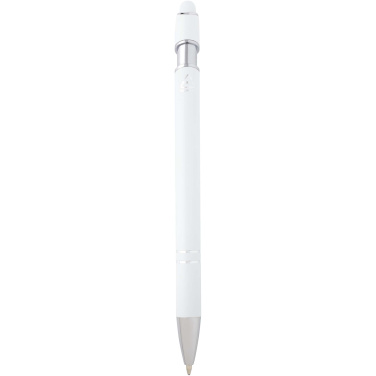Logo trade promotional products image of: Kish ballpoint pen with silver finish (blue ink)
