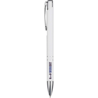 Logo trade corporate gift photo of: Moneta recycled aluminium ballpoint pen (blue ink)