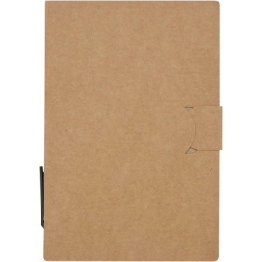 Logo trade promotional merchandise picture of: Swift sticky notes booklet with ballpoint pen (black ink)