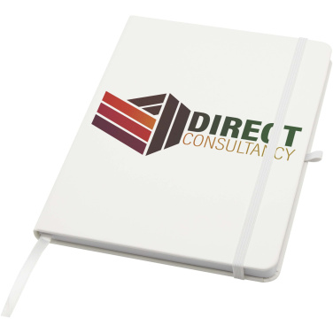 Logo trade promotional items picture of: Teak A5 recycled hard cover notebook with lined pages