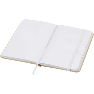 Logo trade promotional giveaways picture of: Reed A6 recycled hard cover notebook with plain pages