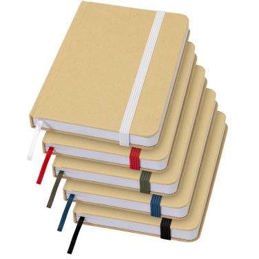 Logo trade promotional product photo of: Reed A6 recycled hard cover notebook with plain pages