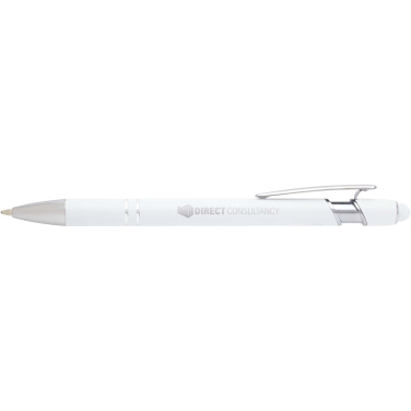 Logo trade promotional merchandise picture of: Kish ballpoint pen with silver finish (black ink)