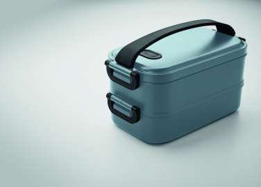 Logo trade promotional gifts image of: Lunch box in recycled PP