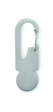 Logo trade promotional merchandise photo of: Multifunctional key ring token