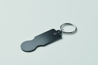 Logotrade promotional merchandise picture of: Key ring with trolley token