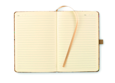 Logo trade promotional merchandise picture of: A5 cork coloured notebook