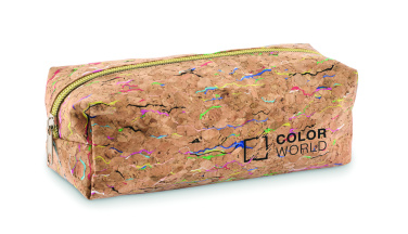 Logo trade corporate gifts picture of: Coloured cork pencil case