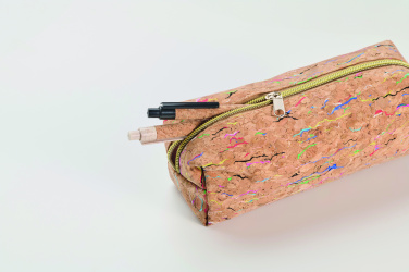 Logotrade promotional giveaway picture of: Coloured cork pencil case