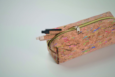 Logo trade corporate gifts picture of: Coloured cork pencil case