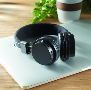 Logo trade promotional giveaway photo of: ABS wireless foldable headphone