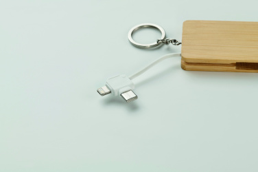 Logo trade business gift photo of: Key ring charging cable