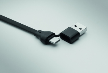 Logotrade promotional items photo of: 60W cable keyring recycled ABS