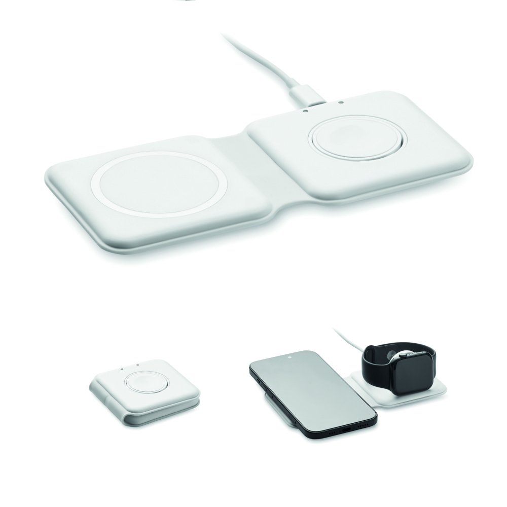 Logotrade corporate gifts photo of: 2 in 1 foldable charger 15W