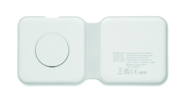 Logo trade promotional gift photo of: 2 in 1 foldable charger 15W